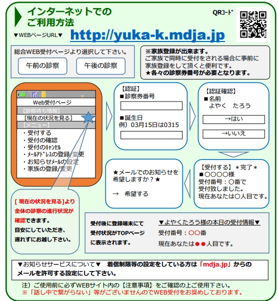 インターネットでのご利用方法